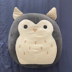 Squishmallows Black and Cream Owl Plush
